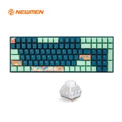 Bàn phím cơ không dây Newmen GM1000 Dual Mode Spring White sw (Kailbox)