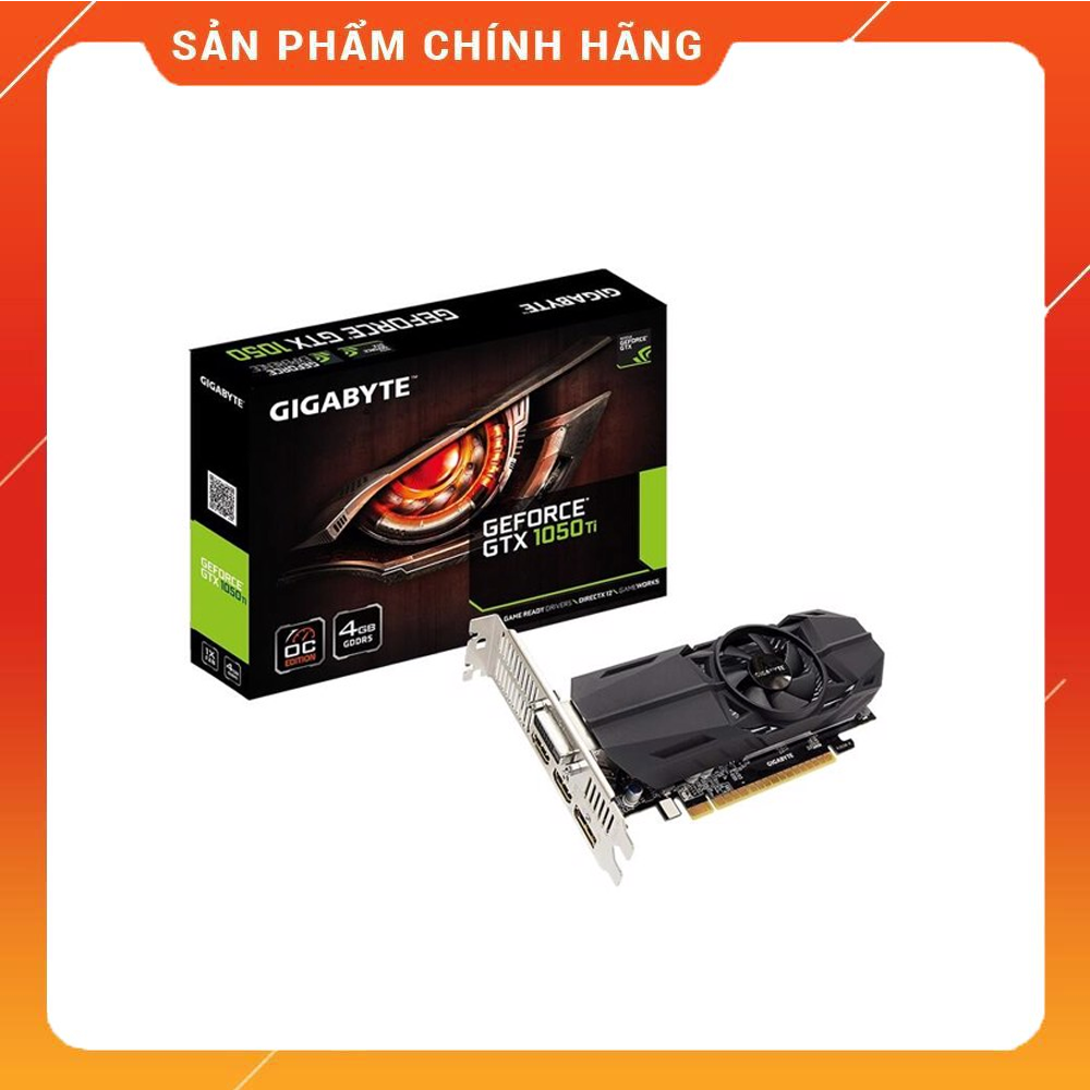 VGA GIGABYTE GEFORCE GTX 1050 Ti OC Low Profile 4G (N105TOC-4GL) NEW B