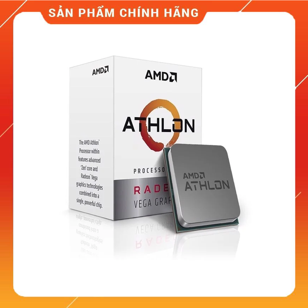 CPU AMD Athlon 3000G (3.5GHz, 2 nhân 4 luồng , 5MB Cache, 35W) - Socket AMD AM4