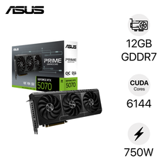 Card đồ họa Asus Prime GeForce RTX 5070 12GB GDDR7 OC Edition (GDDR7/ 192 bit)