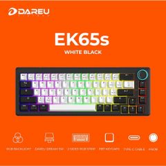 Bàn phím cơ DareU EK65s White Black Dream switch