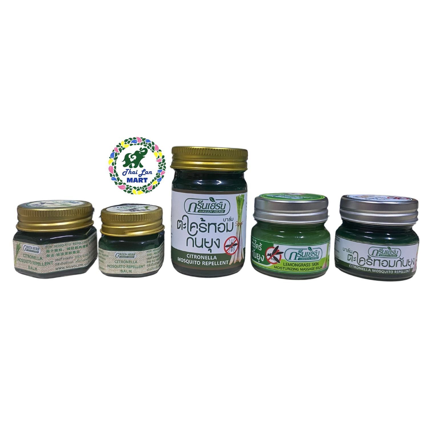  Dầu cù là green herb citronella balm chống muỗi giảm sưng tấy hàng nội địa chính hãng thái lan 