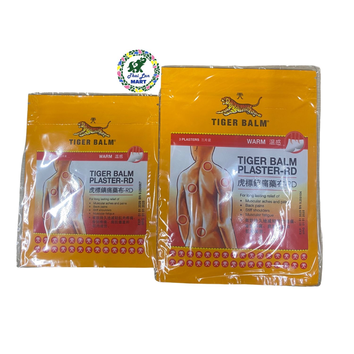  Cao dán tiger balm plaster rd giúp giảm đau nhức mỏi hàng nhập khẩu singapore 