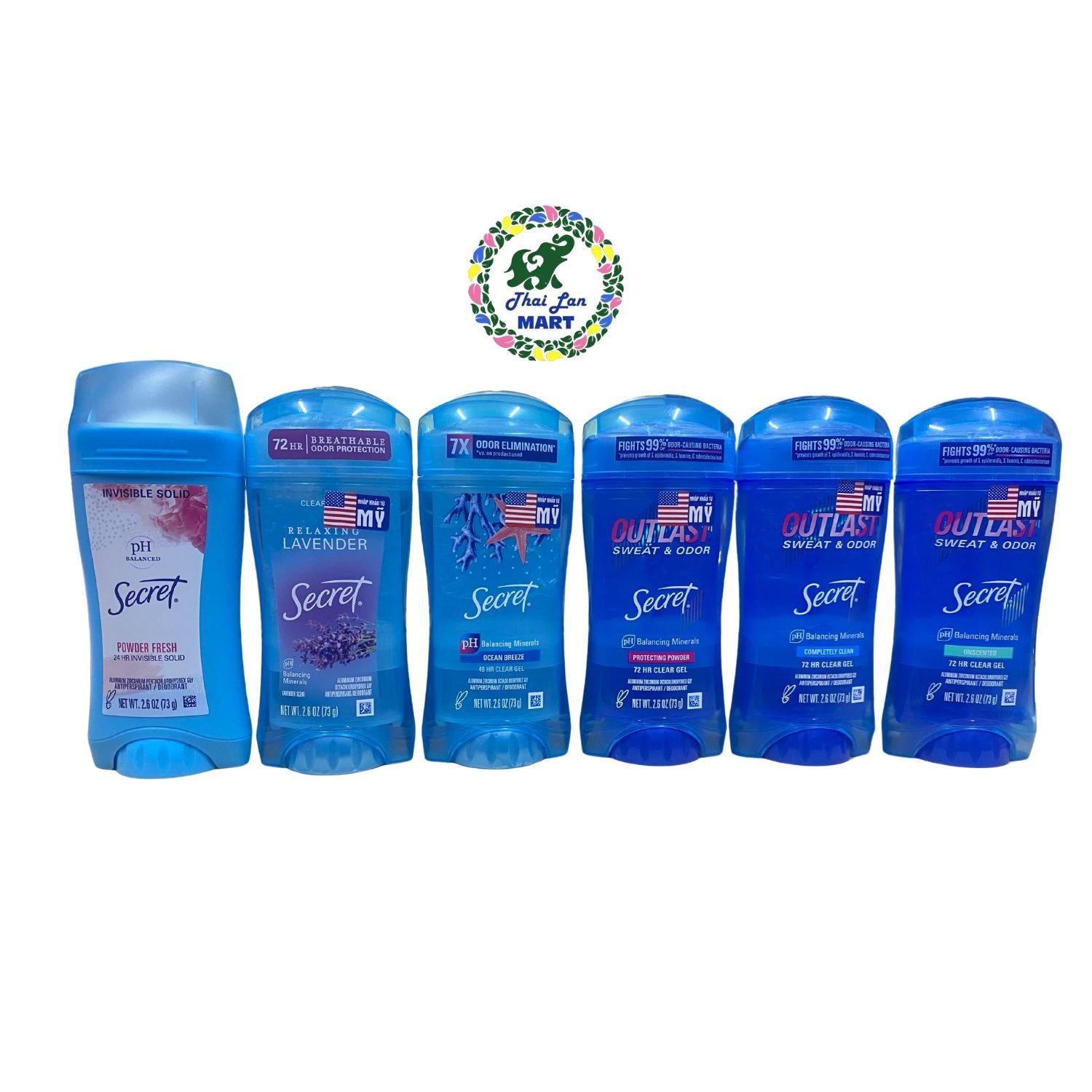  Sáp gel khử mùi secret giúp cho vùng da dưới cánh tay luôn khô thoáng thơm mát hàng mỹ 