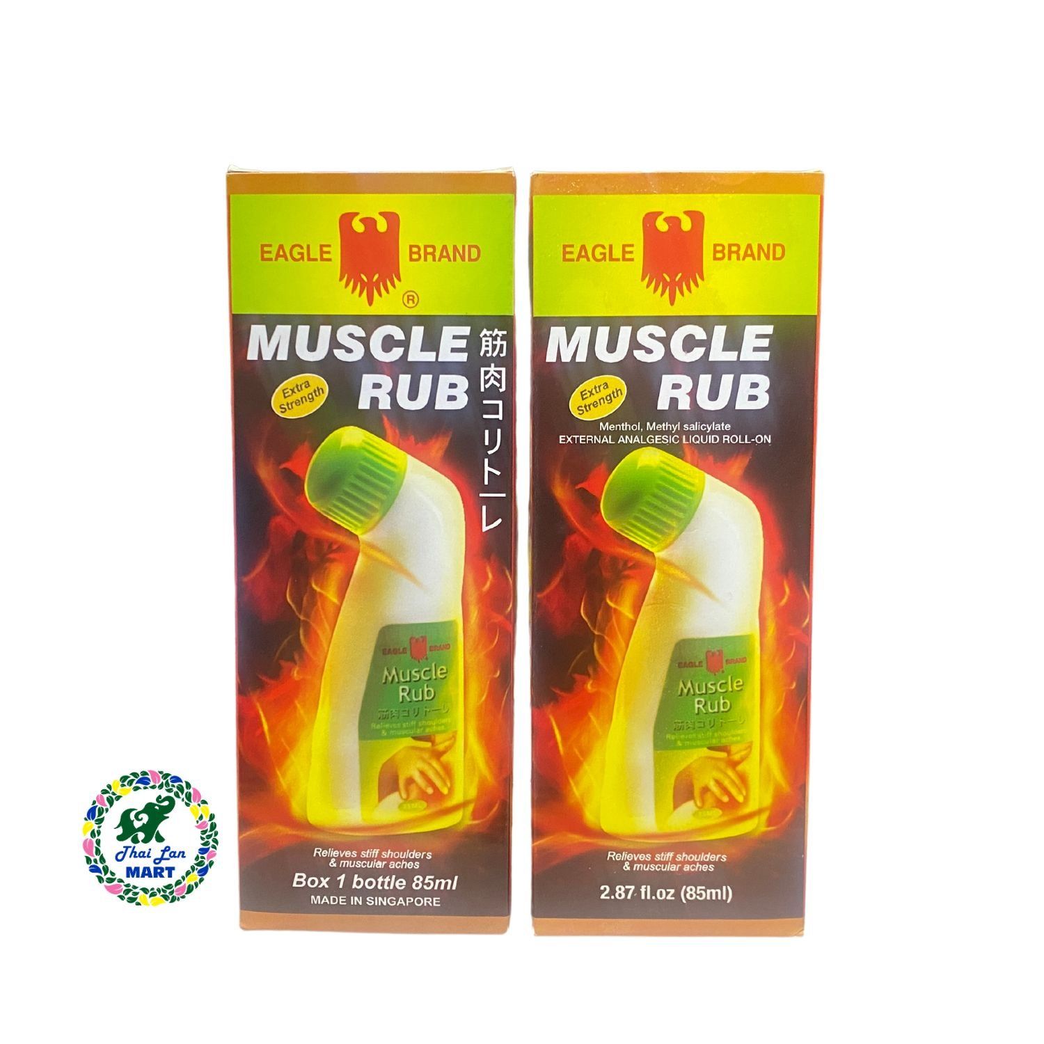  Dầu nóng eagle brand muscle rub giảm đau nhức vai gáy hàng chính hãng singapore 85ml 