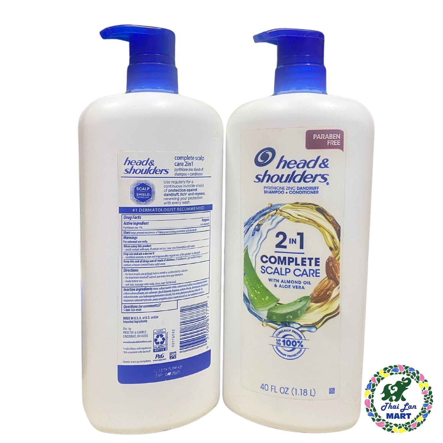  Dầu gội xả Head&shoulders 2 in 1 giúp giảm gàu tóc mượt hàng chính hãng Mỹ 