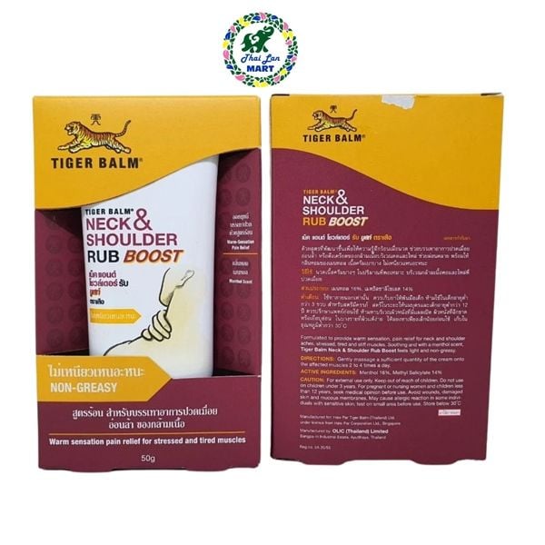  Cao xoa bóp tiger balm neck and shoulder rub boost giảm nhức mỏi vai gáy hàng nội địa chính hãng thái lan 