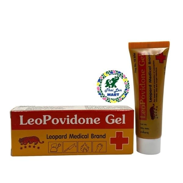  Tuýp leopovidone gel làm lành vết bỏng vết cắt diệt khuẩn hàng chính hãng thái lan 