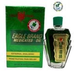  Dầu gió con ó eagle brand medicated oil giảm nhức đầu cảm cúm đau nhức hai nắp hàng mỹ 