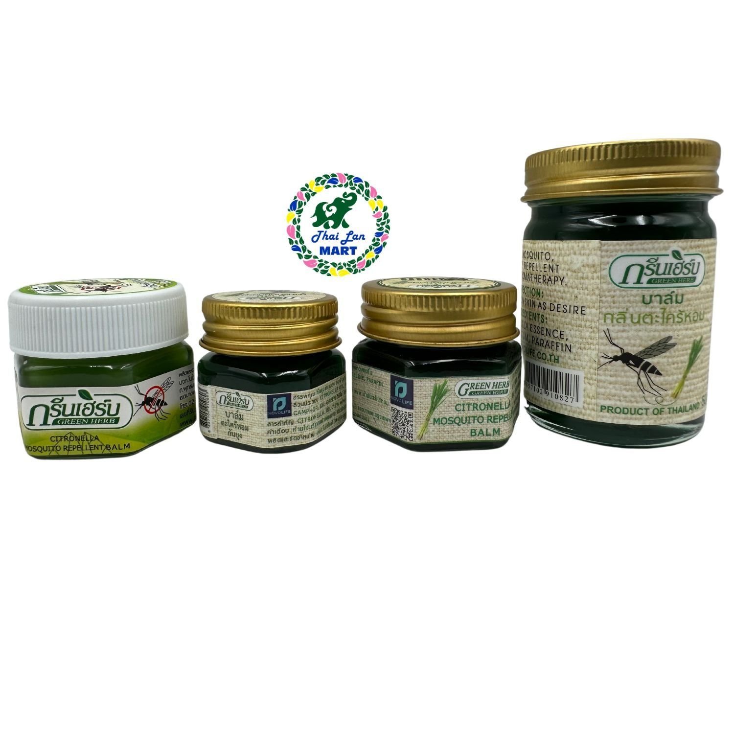  Dầu cù là green herb citronella balm chống muỗi giảm sưng tấy hàng nội địa chính hãng thái lan 