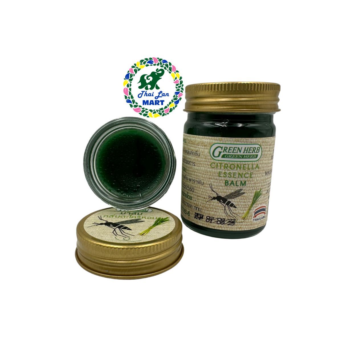  Dầu cù là green herb citronella balm chống muỗi giảm sưng tấy hàng nội địa chính hãng thái lan 