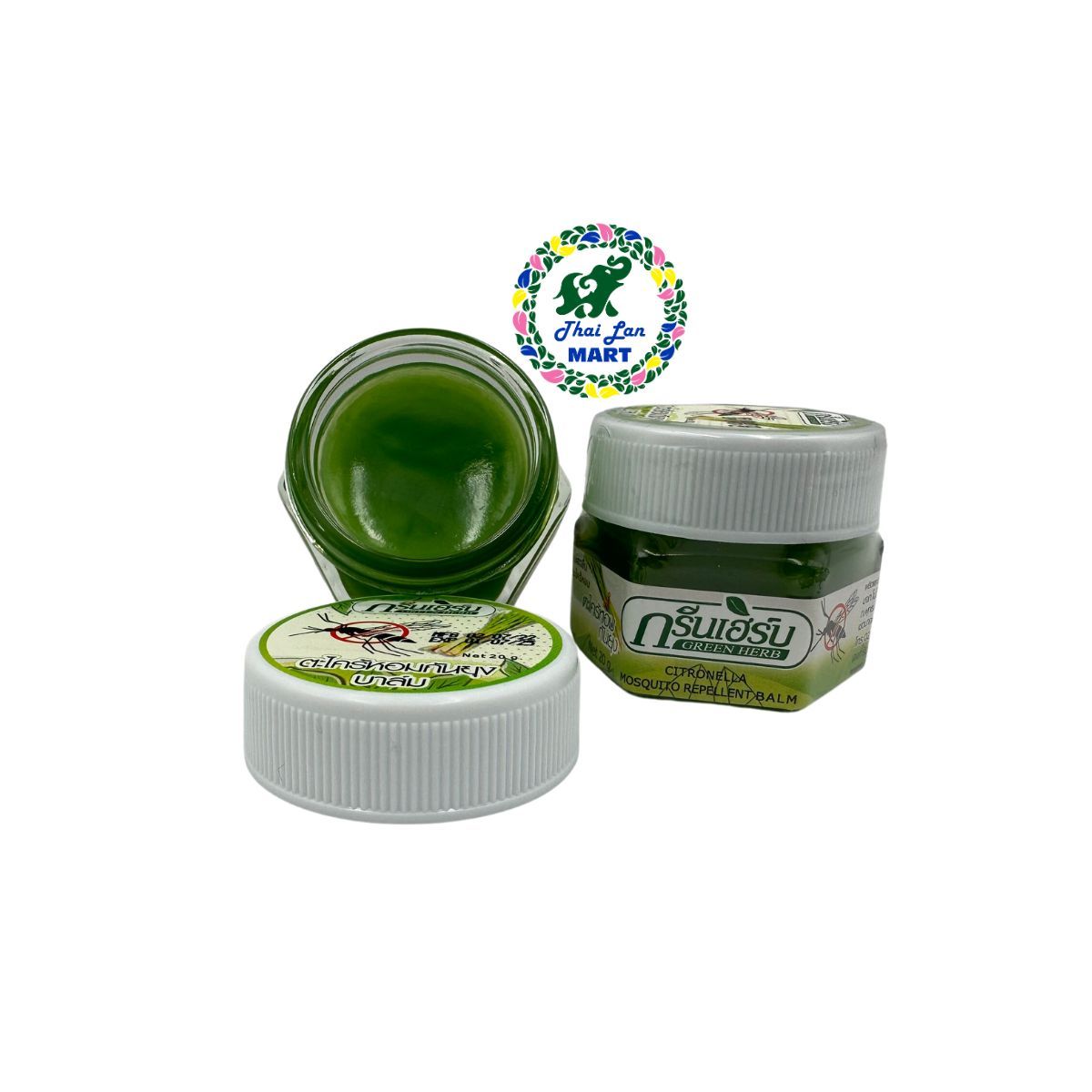  Dầu cù là green herb citronella balm chống muỗi giảm sưng tấy hàng nội địa chính hãng thái lan 