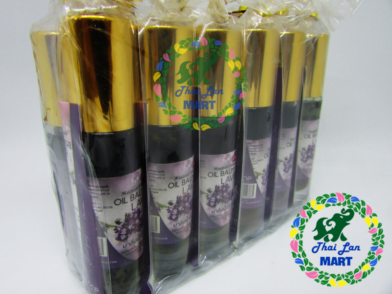  Dầu gió lăn oil balm with herb lavender otop chính hãng thái lan 8 ml 