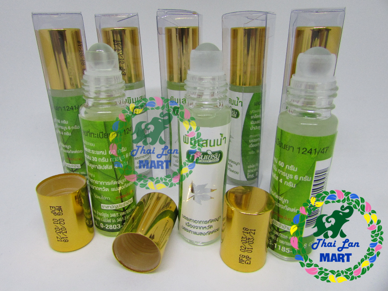  Dầu lăn green herb borneol solution giúp thông mũi lưu thông máu hàng nội địa chính hãng thái lan 