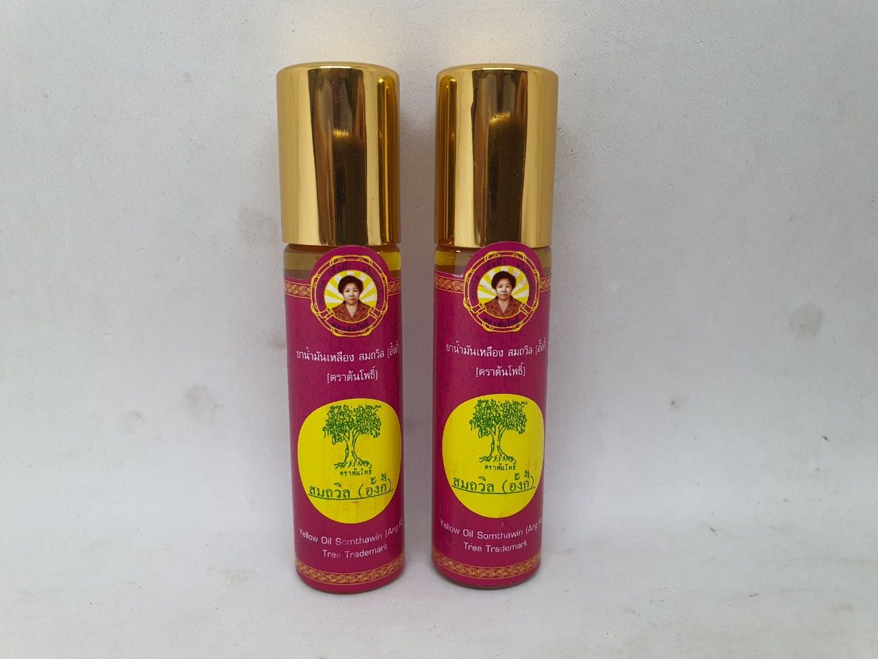  Dầu lăn nước vàng somthawin angki yellow oil hàng nội địa chính hãng thái lan 8ml 