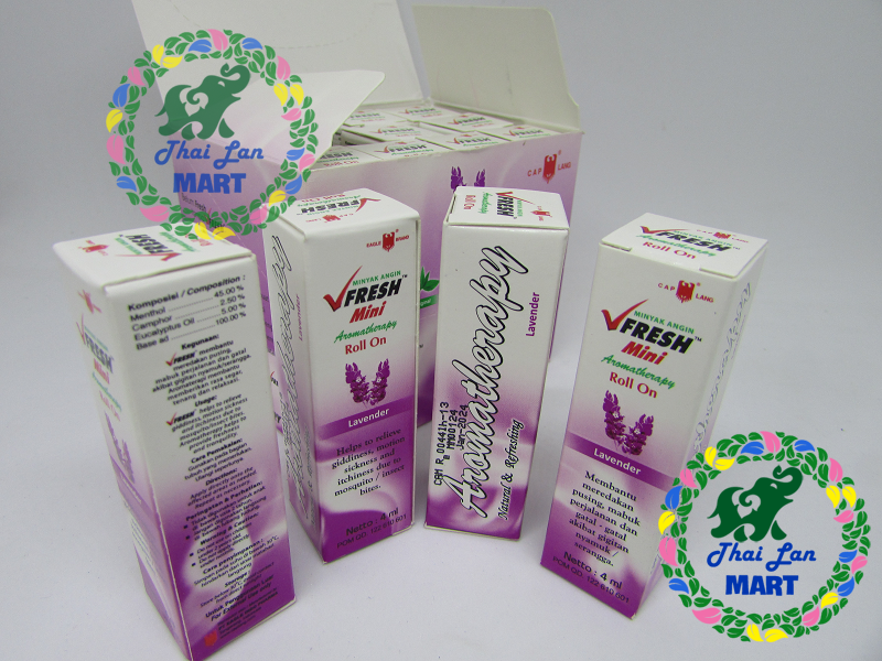  Dầu lăn vfresh mini indonesia mùi hương hoa lavender chính hãng 4 ml 