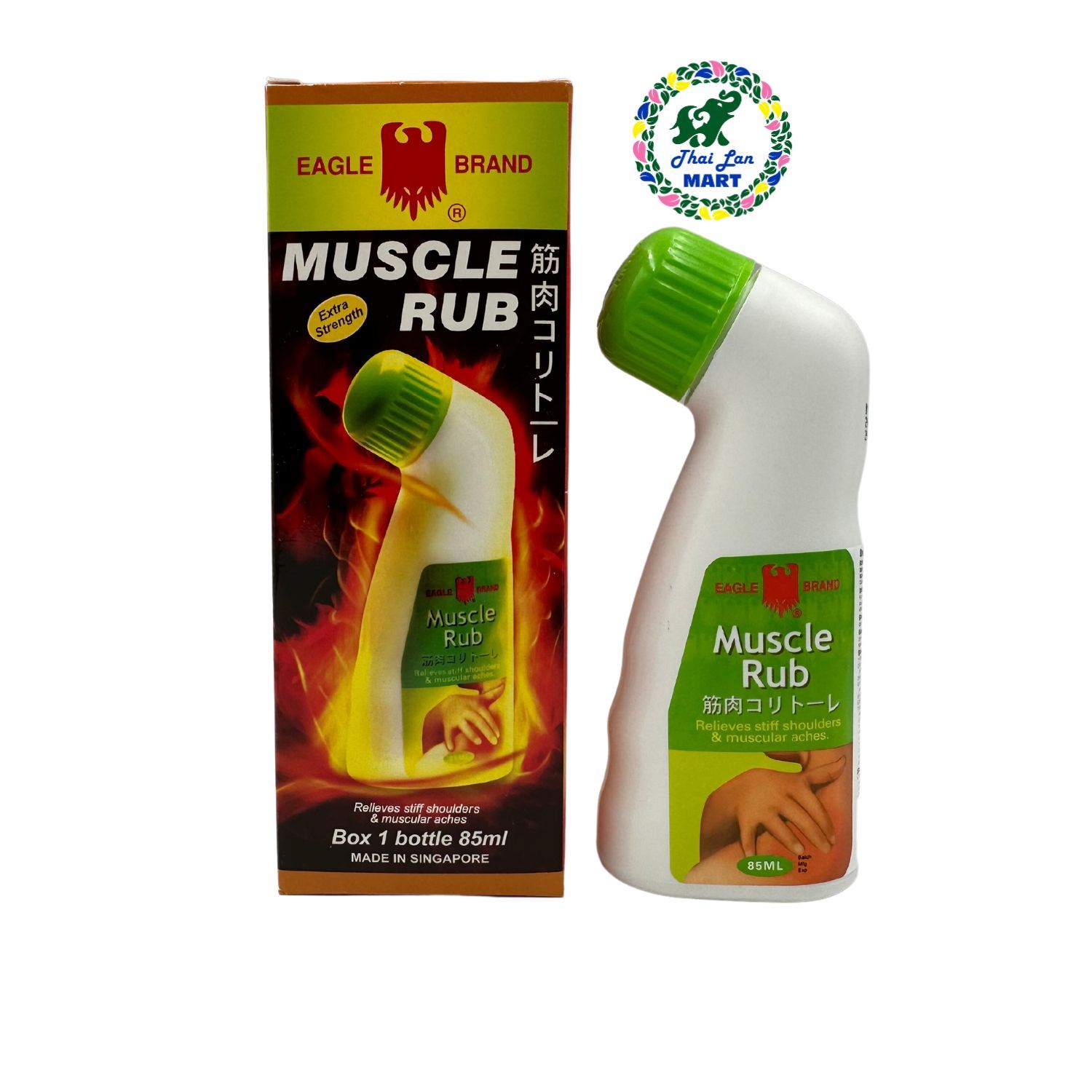  Dầu nóng eagle brand muscle rub giảm đau nhức vai gáy hàng chính hãng singapore 85ml 