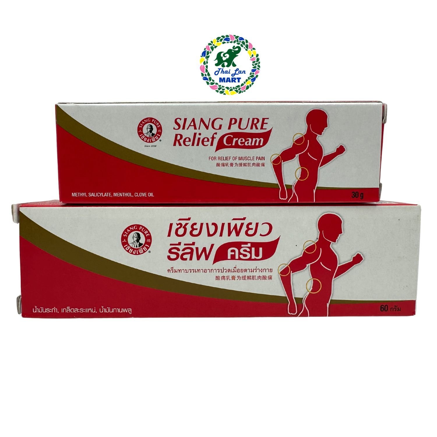  Cao xoa bóp massage siang pure relief cream giảm đau nhức mỏi hàng chính hãng thái lan 