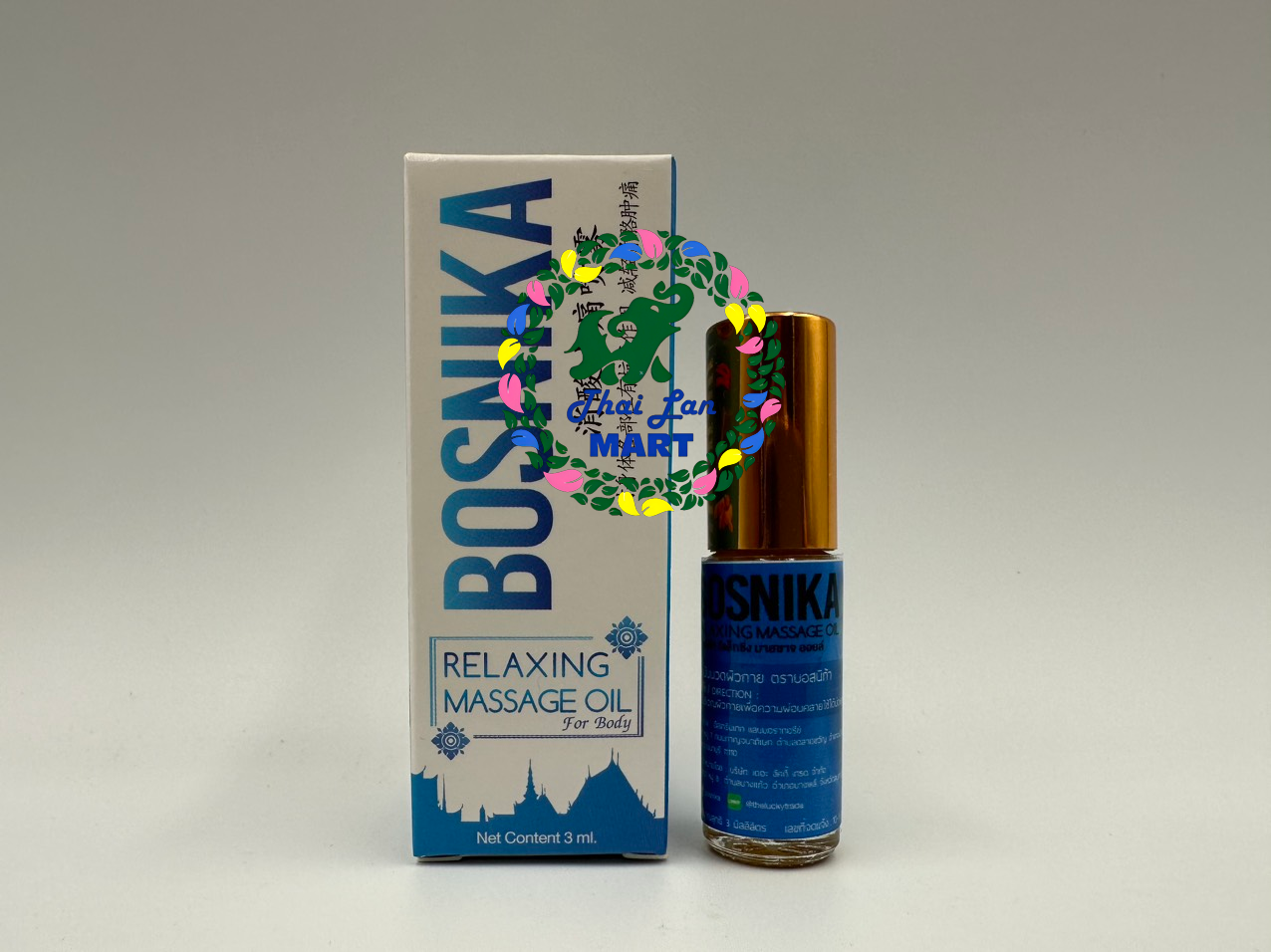  Dầu lăn bosnika relaxing massage oil giảm đau vai gáy hàng nội địa chính hãng thái lan 3ml 