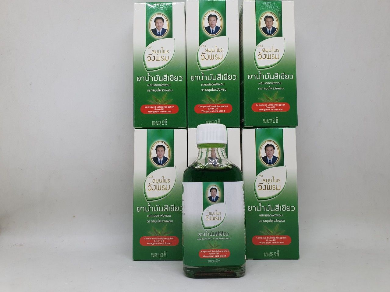  Dầu gió compound saledphangphon green oil wangprom herb brand chính hãng thái lan 20 ml 