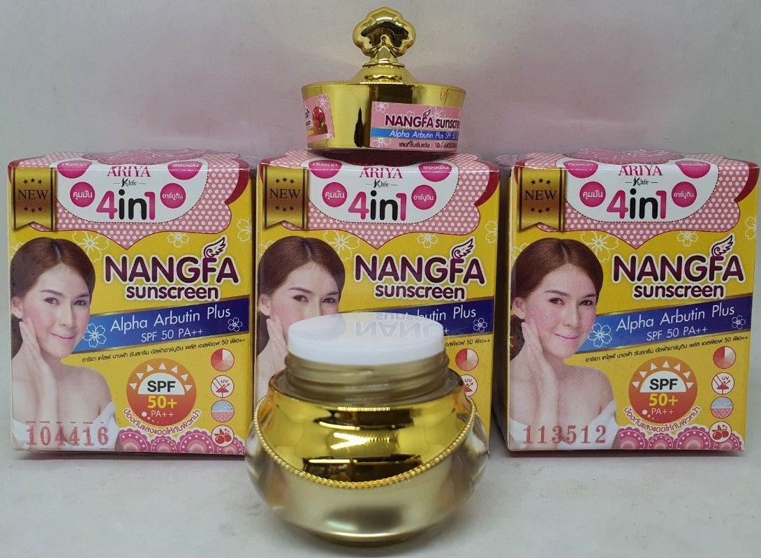  Kem chống nắng nanfa sunscreen 4 in 1 dưỡng da trị mụn hàng nội địa chính hãng thái lan 5g 