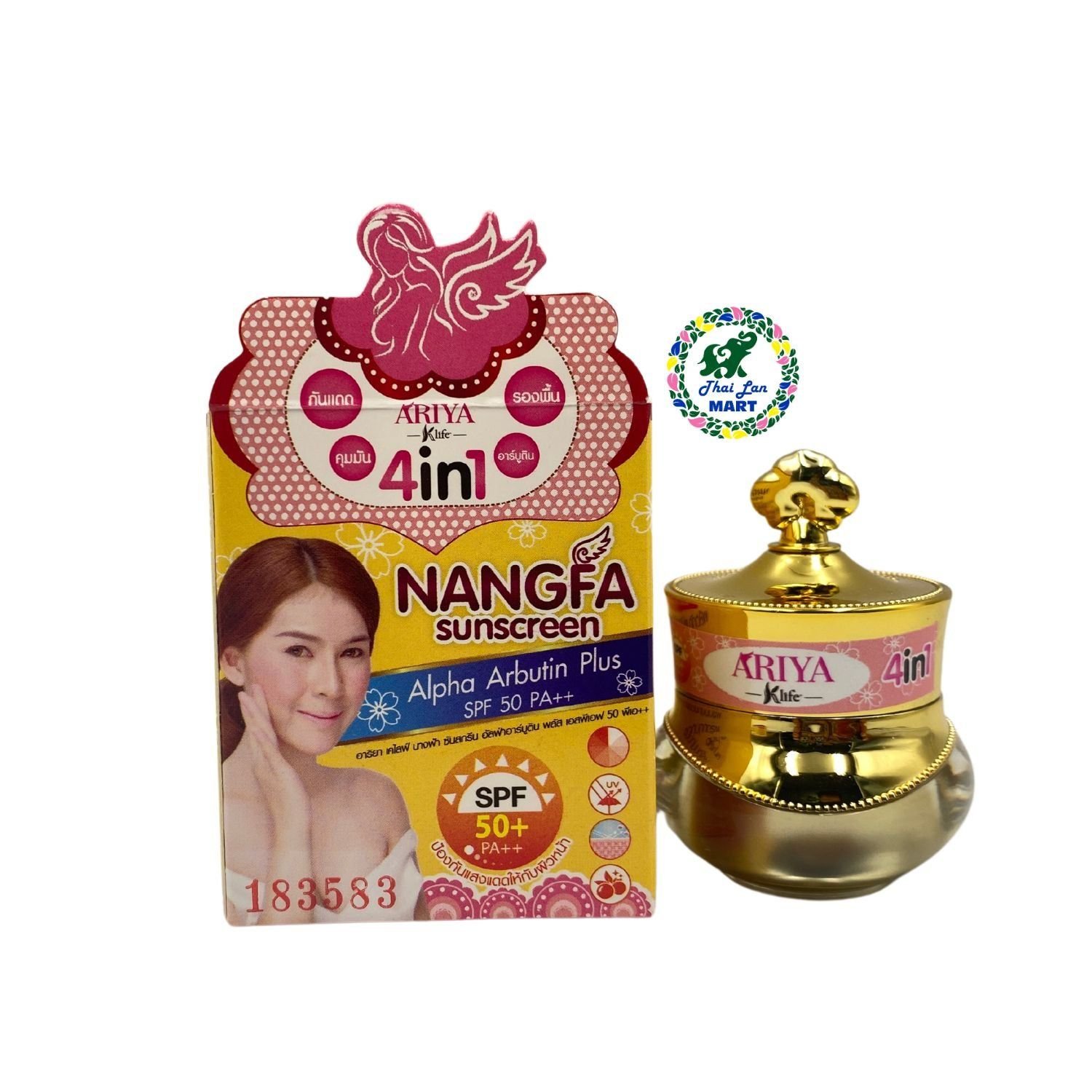  Kem chống nắng nanfa sunscreen 4 in 1 dưỡng da hết mụn hàng nội địa chính hãng thái lan 