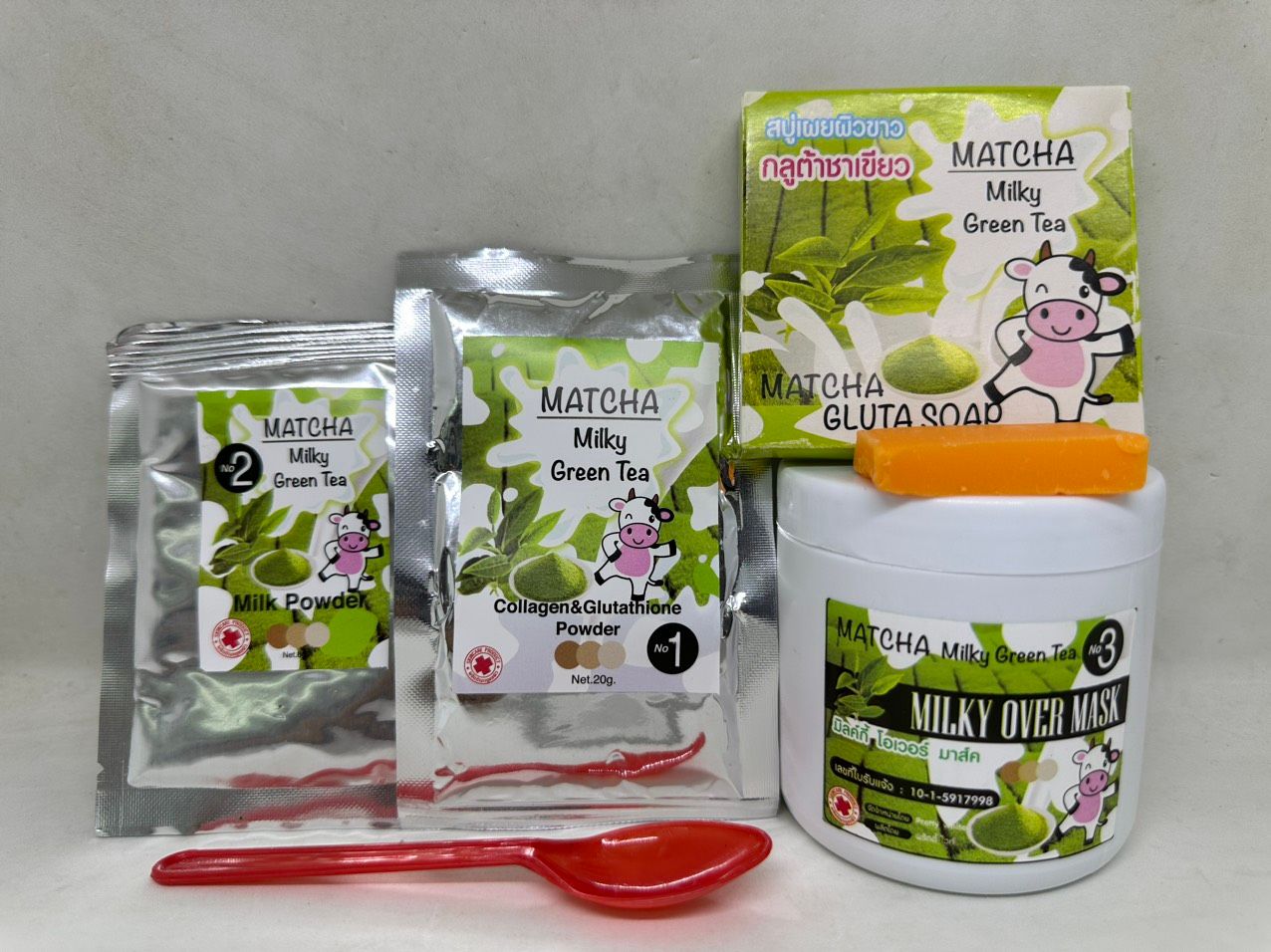  Bộ tắm trắng matcha milky green tea hương trà xanh hàng nội địa chính hãng thái lan 