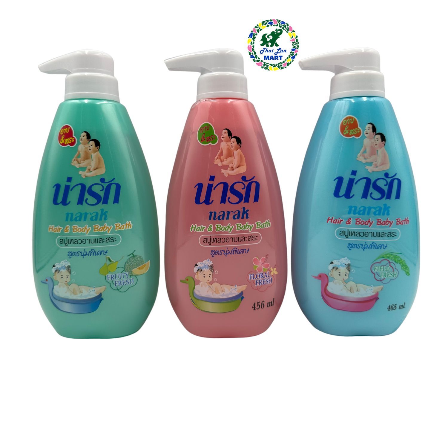  Sữa tắm gội bé narak hair & body baby bath hàng nội địa chính hãng thái lan 