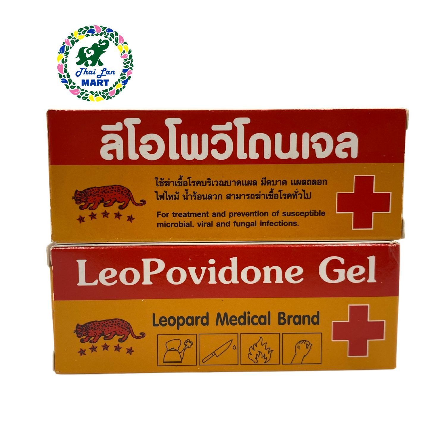  Tuýp leopovidone gel làm lành vết bỏng vết cắt diệt khuẩn hàng chính hãng thái lan 