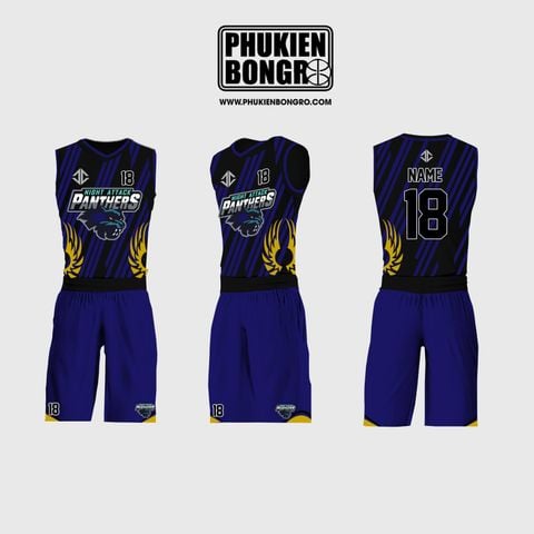  Đồng phục bóng rổ thiết kế Night Attack Panthers 