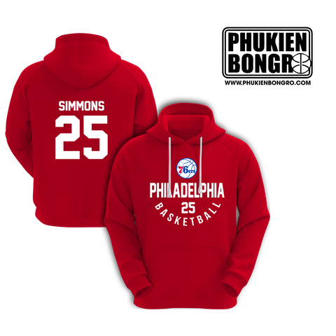  Áo Khoác Hoodie Bóng Rổ Philadelphia 76ers 