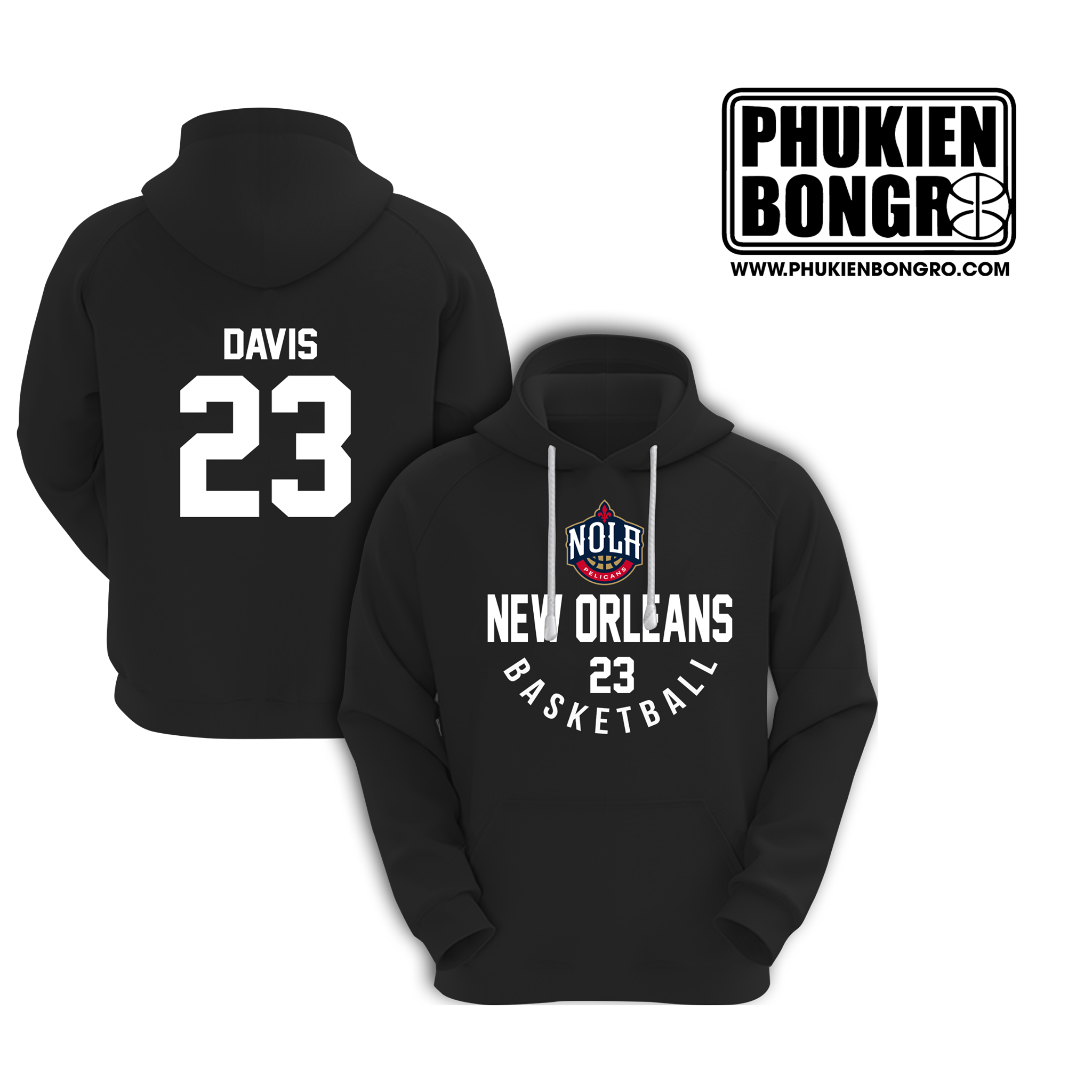 Áo Khoác Hoodie Bóng Rổ New Orleans