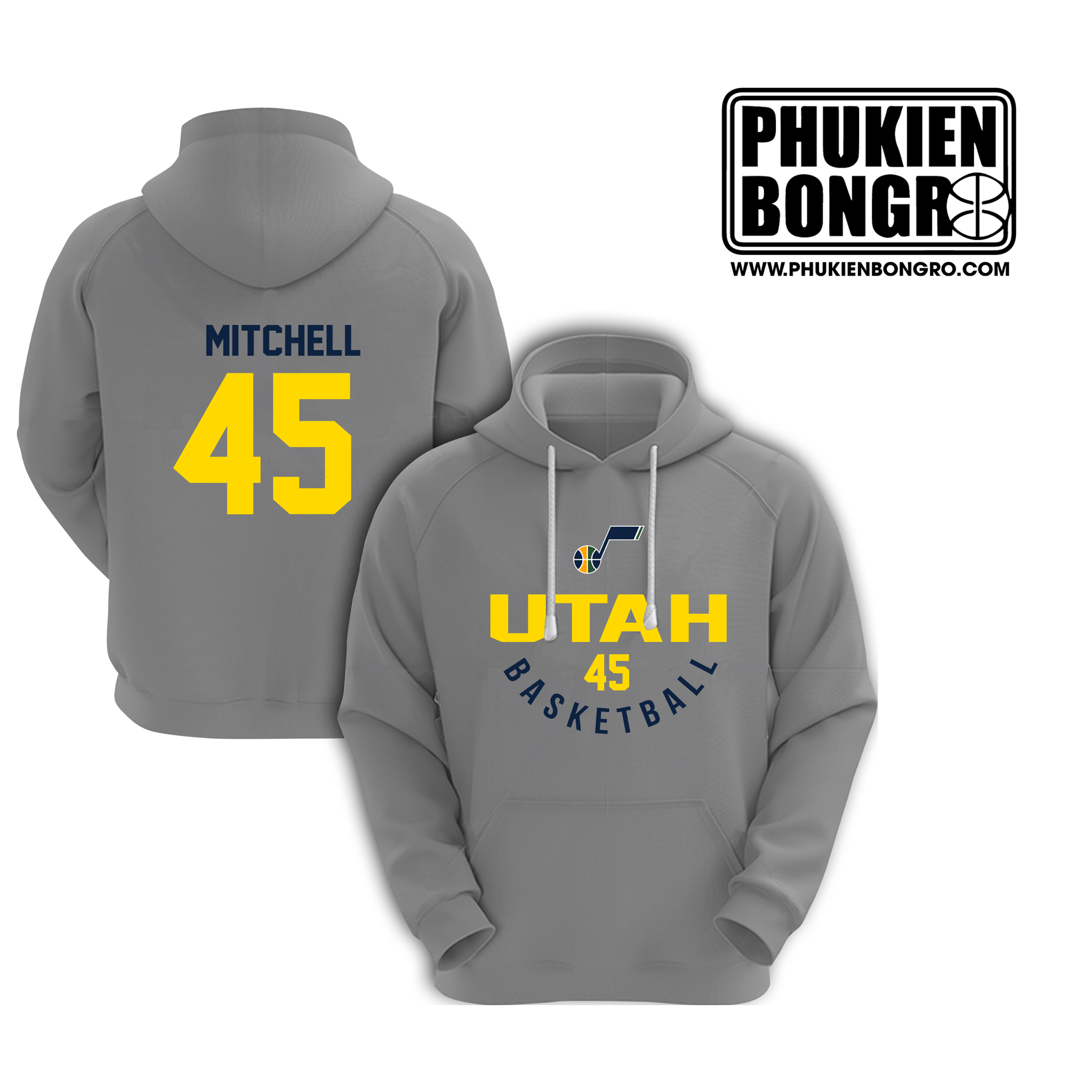 Áo Hoodie Bóng Rổ UTAH JAZZ