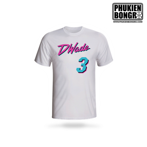 Áo Phông Bóng Rổ Dyane Wade Miami Heat 