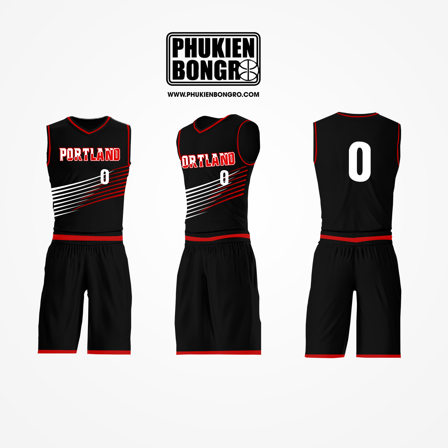 Đồng phục bóng rổ thiết kế Portland Trail Blazers Lillard