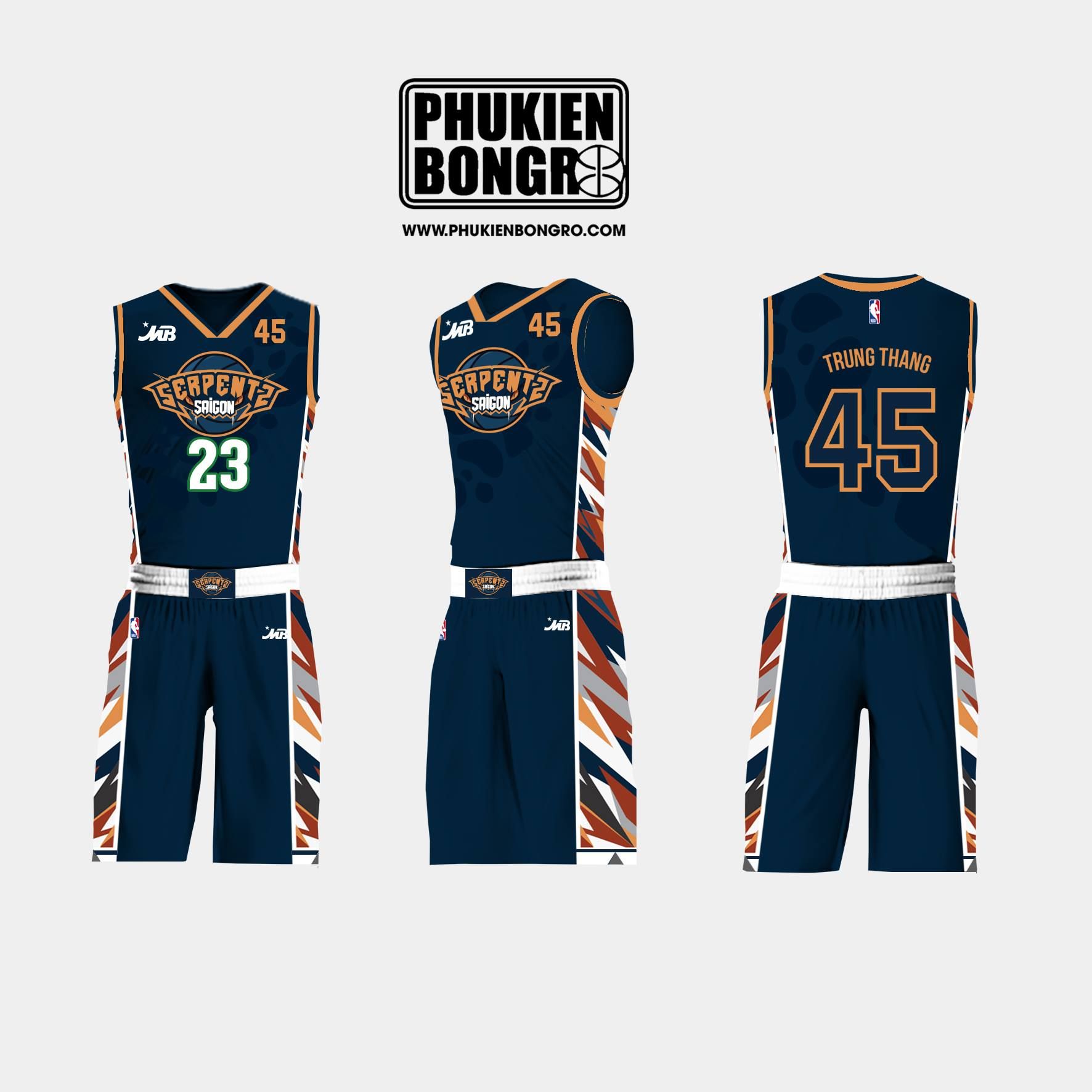 Đồng Phục Bóng Rổ Theo Thiết Kế SERPENTS