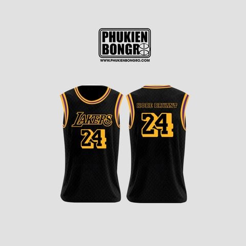  Áo bóng rổ tank top Lakers  24 Kobe Bryant - Da Rắn 