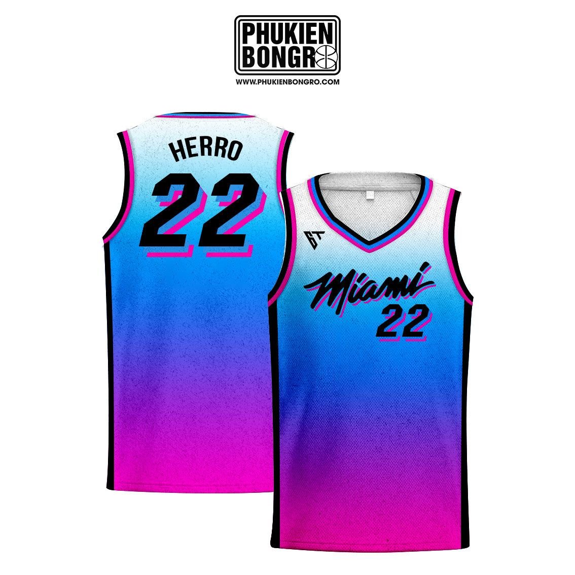 Áo bóng rổ Miami Heat 14 Tyler Herro