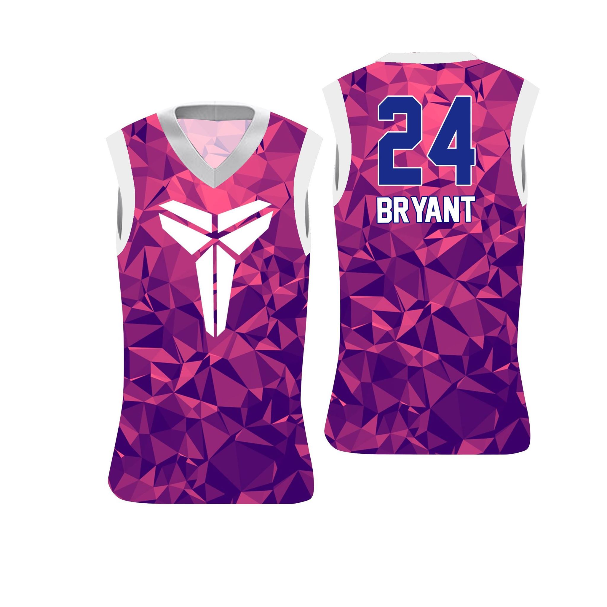 Áo phông bóng rổ tanktop Kobe Bryant 24