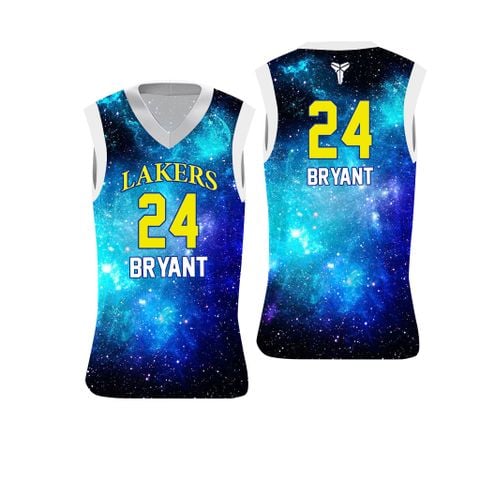  Áo phông bóng rổ tanktop Lakers 24 Bryant 