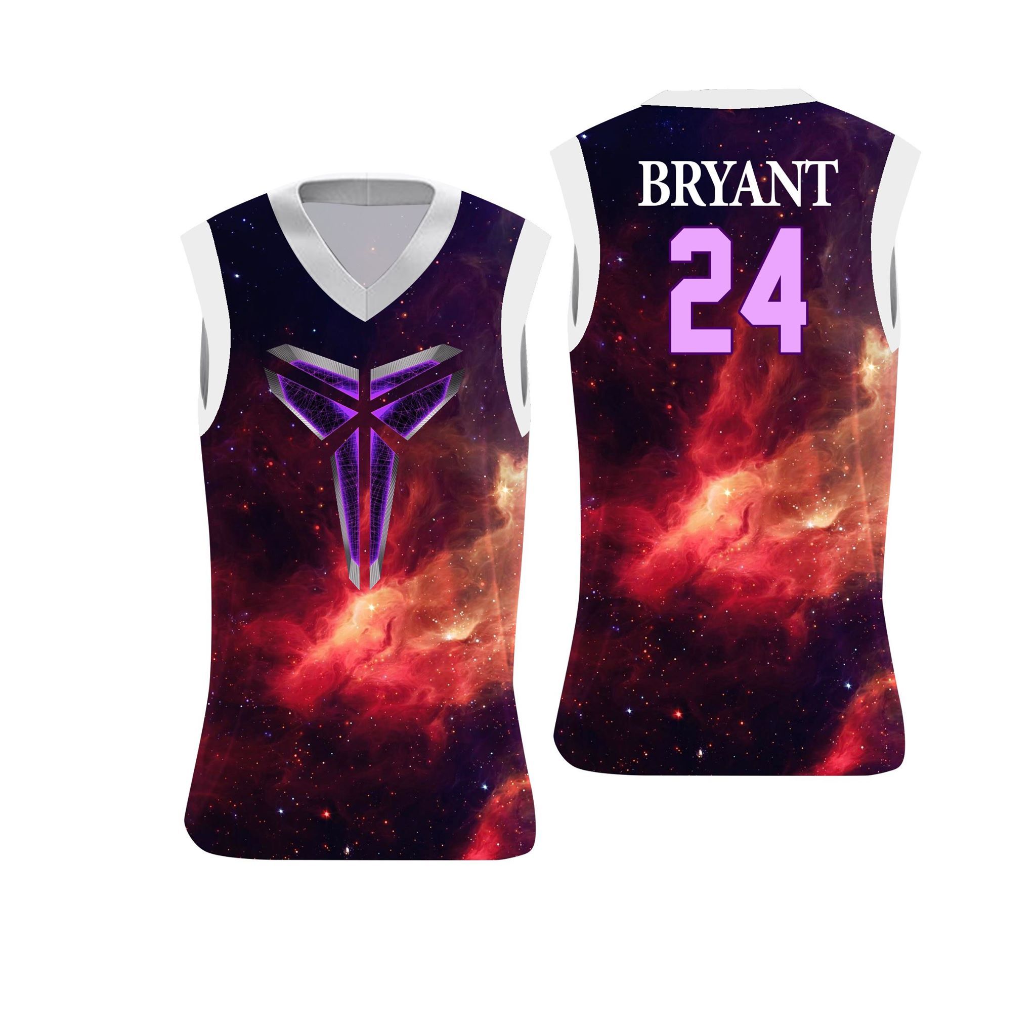 Áo phông bóng rổ tanktop Kobe Bryant 24
