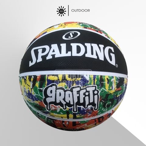  Banh Bóng Rổ Chính Hãng Spalding Graffiti Rainbow 2023 