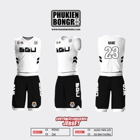  Đồng phục bóng rổ thiết kế SGU 