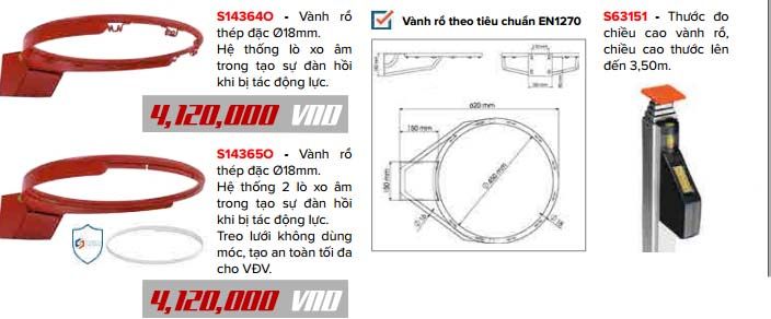 Vành Rổ Lò Xo Chính Hãng Sodex Sport