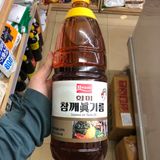 Dầu Jin Vị Mè Hwami Hàn Quốc Chai 1.8L 화미)참깨진기름