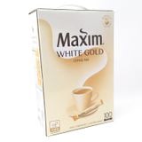 Cà Phê Hòa Tan Hàn Quốc Maxim White Gold hộp 100 gói