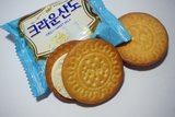 Crown Bánh quy Sando vị vani Hàn Quốc Hộp 161g (7 cái x 23g)