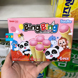 Basraq - Bánh Snack Ốc Quế Bing Bing Hàn Quốc Vị Dâu Tây 53.4 gam