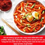 Bánh gạo Hàn Quốc nhập khẩu làm Tokbokki