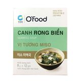 Hộp 12 Gói Canh Rong Biển Vị Tương Miso O'Food (8Gram/ Gói)